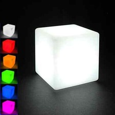 Himalayan Crystal Square Shape LED Colorful Changing Mood Home Decor Salt Lamp -