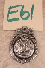 E61G VINTAGE CHILDS TOY SPECIAL POLICE PLATED BADGE RUST PROOF MADE IN JAPAN