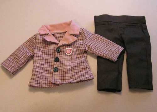 Battat Our Generation American Journey Girl-PLAID PINK JACKET/PANTS CLOTHES SET
