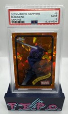 2025 Tops Chrome Marvel Sapphire Orange Blade’s Bloodline 10/25 PSA 9