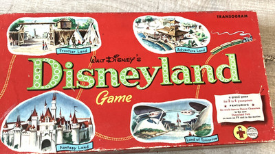 1954 Disney Disneyland Brettspiel Transogram nicht vollständig 