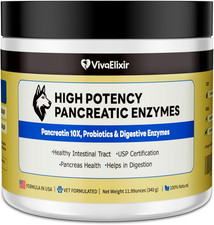 Pancreatic Enzymes for Dogs   10X Pancreatin Digestive Enzyme Powder   Dog EPI S