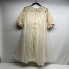 vanity fair nightgown Vintage Chiffon/lace Two Pieces Nylon