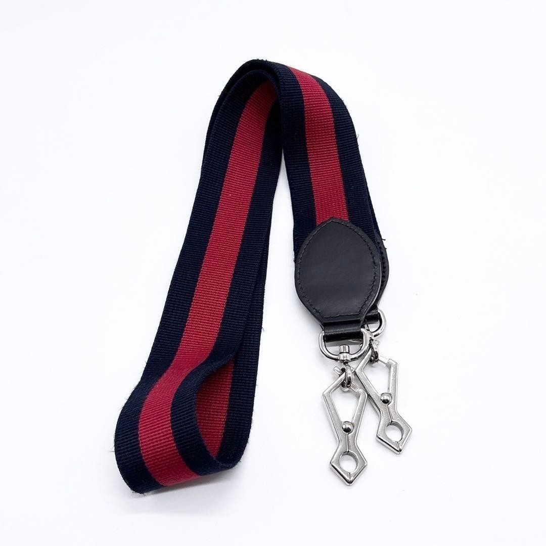 Gucci Men's Shoulder Bag Crossbody GG Supreme PVC Leather Black Sherry Line thumbnail 8