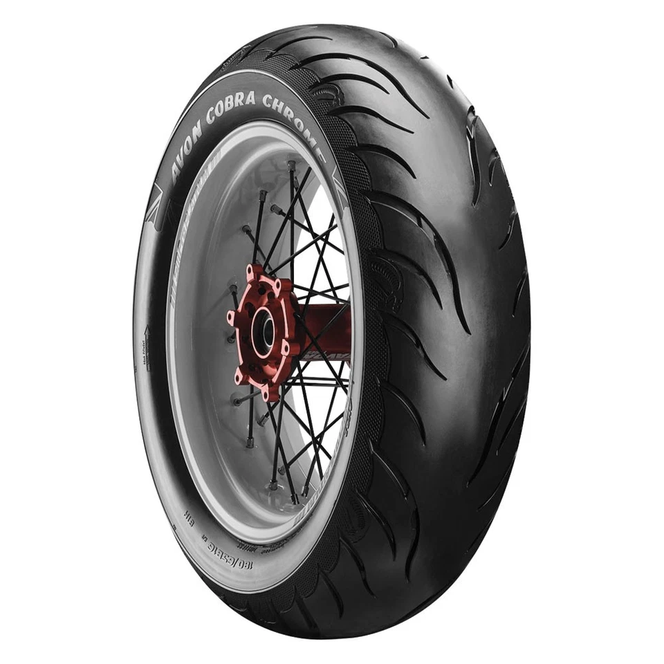 Avon Cobra Chrome AV92 Rear Motorcycle Tire 140/90B-16 (77H) Black Wall - Image 2 of 4