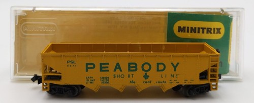 Coche tolva línea corta Peabody escala N Minitrix 3279 #6671 LN/caja | Condition: Used