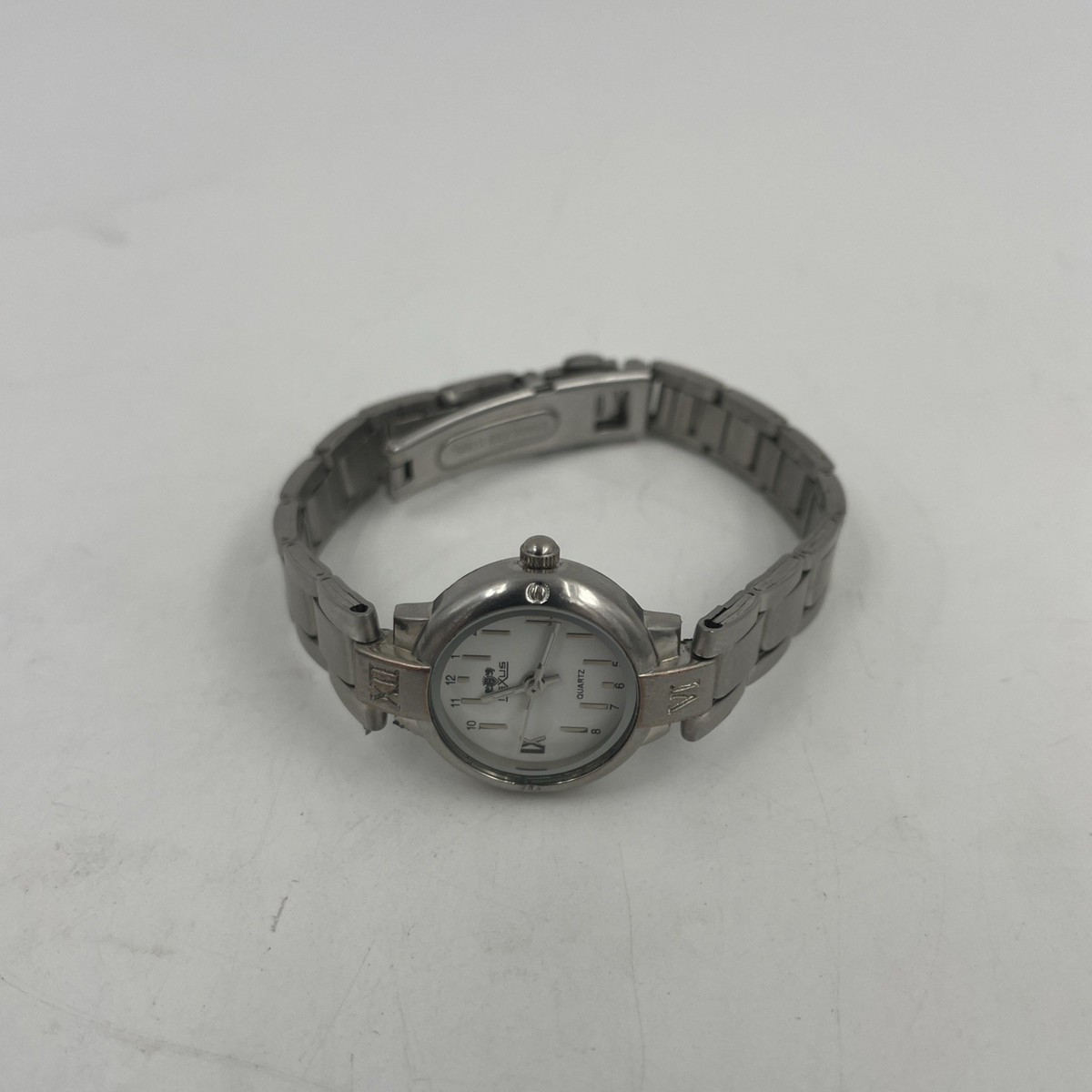 Nexus Women\'s Watch Stainless Steel White Dial Fresh Battery 7.5‎ Inches Nexus Wristwatches for sale | eBay main image 3