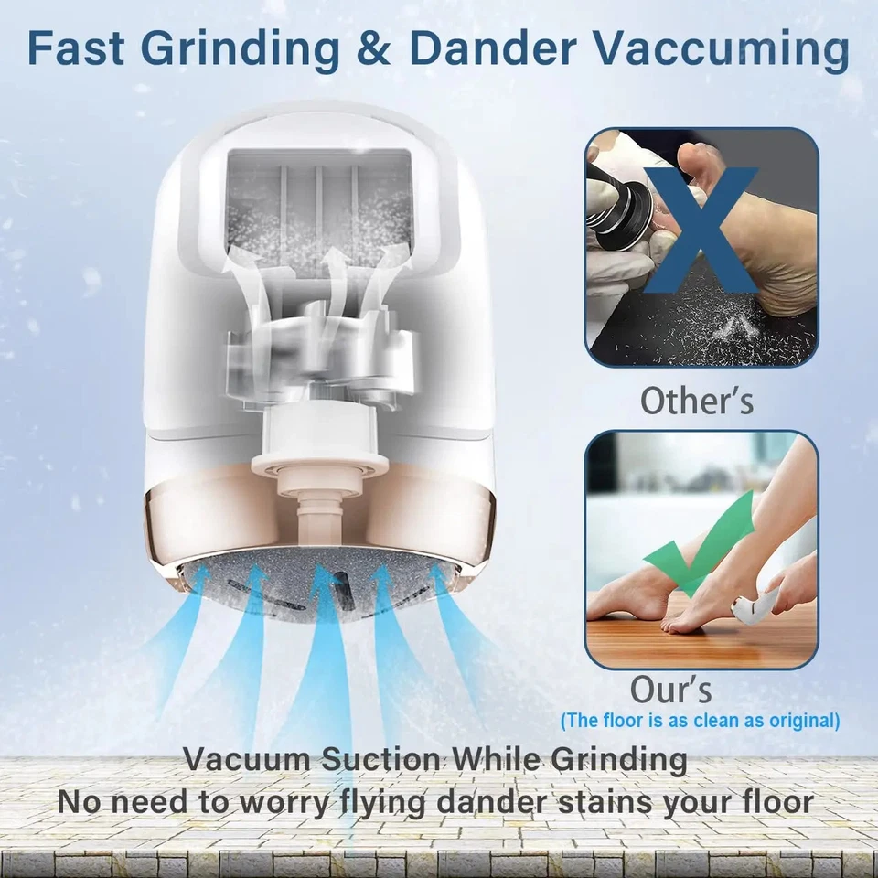 New Pedicure Machine Callus Remover Pedicure Foot Dead Skin Remover Foot Grinder - Image 3 of 4