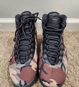 jordan 10 camo on feet