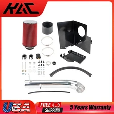 Cold Air Intake Kit & Heat Shield For Jeep Wrangler JK Pipe Power Flow Hose