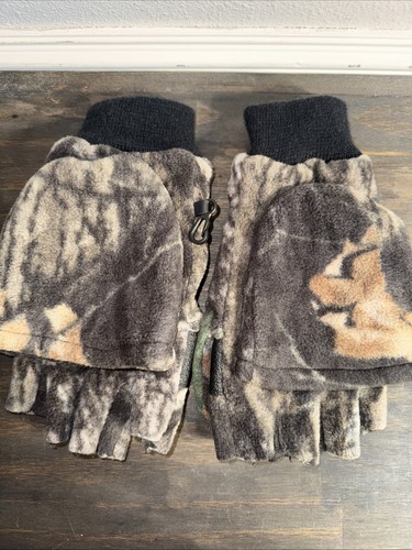Thinsulate Mittens Mens XL Fingerless Camo 40 Gram Insulation - Picture 2 of 7