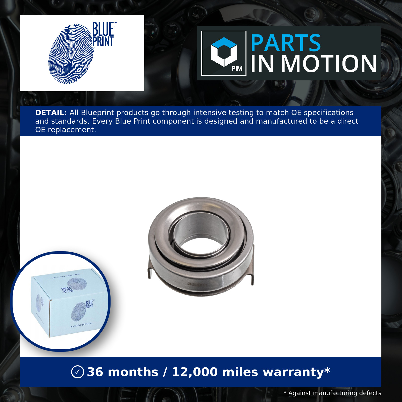 Clutch Release Bearing fits OPEL AGILA B 1.0 1.2 08 to 14 Blue Print 095564141