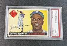 JACKIE ROBINSON PSA 8 1955 TOPPS BROOKLYN DODGERS NEAR MINT 