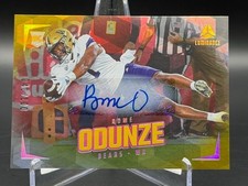 Rome Odunze (RC/AUTO) 2024 Panini Luminance Gold Autographs #185  ~ /100