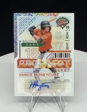 Vance Honeycutt Auto /25 2024 Panini Big Leagues Prospect Ticket Green 