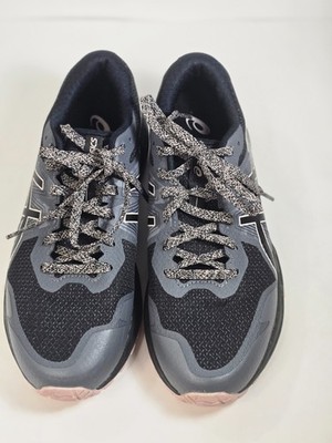 Asics Gel Scram 6 Graphite Grey Peach Black Size 7 Women Running Sneakers 