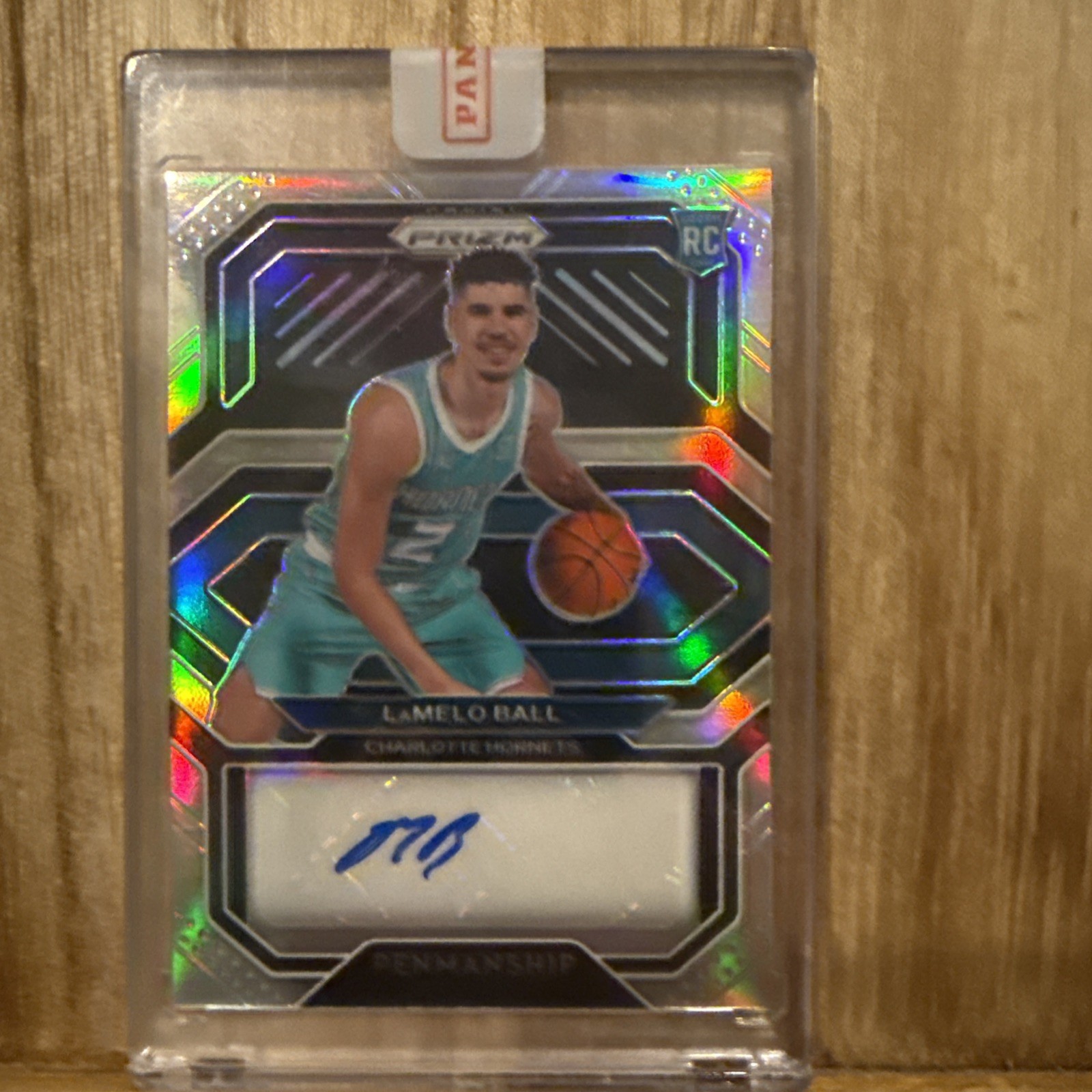 2020 Panini Prizm Rookie Penmanship LaMelo Ball Auto RC Signature Hornets Silver