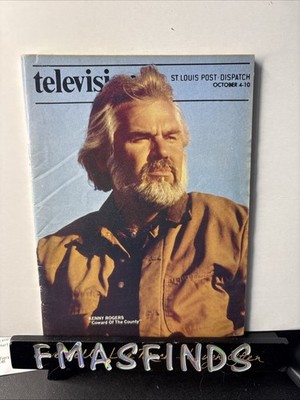 H2 1981 KENNY ROGERS Coward Of The County Oct 10 St Louis Post Dispatch TV GUIDE