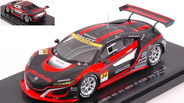 Ebbro Honda Nsx GT3 N.34 Super GT300 2018 R.MICHIGAMI-H.OTSU 1:43-image