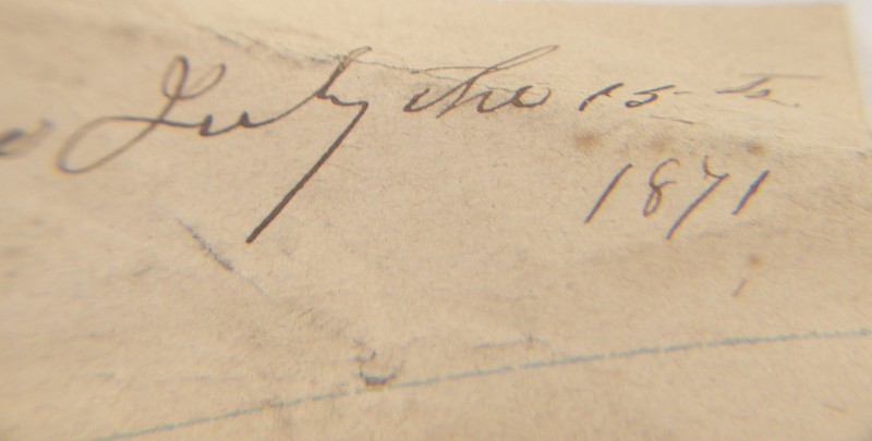 ANTIQUE 1871 LETTER JAMES HARGROVE EATONTON GA PUTNAM COUNTY PLANTATION OWNER