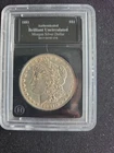 1881 S Morgan Silver Dollar BU Bradford  Exchange Authenticated Sealed