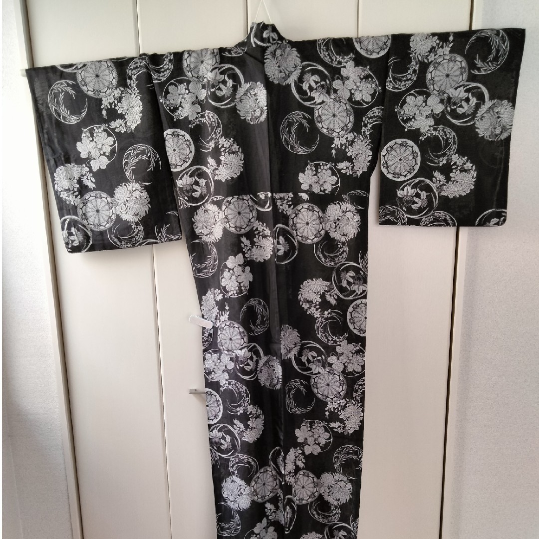 Silk Kimono Small Pattern Washable Medium Japan - image 1