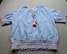 Women s Matilda Jane Denim Colored Peasant Bl...