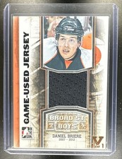 2011-12 In The Game Broad Street Boys Daniel Briere Used Jersey MEM Vault 1/1 SP