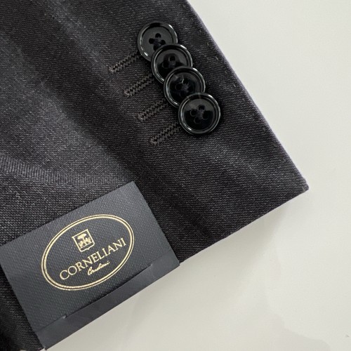 CORNELIANI Grey Super Fine Wool Suit Jacket Sport Coat Blazer Men 48C - Picture 9 of 14