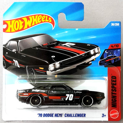 Hot Wheels 70 Dodge Hemi Challenger schwarz 2026 Nightspeed 4/10 OVP