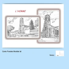 CP M 42019-408 POSTCARD 2 DRAWINGS 42 L TREME