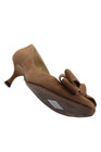Manolo Blahnik Womens Suede Bow Detail Pump Heels Brown Size 8.5 — photo 4