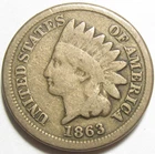 1863 Indian Head Cent - #11444-4
