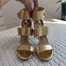 Michael Kors Gold High Heel strappy women size 6