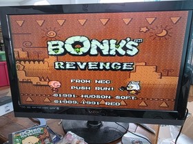 Bonk 2 Bonk's Revenge TurboGrafx-16 / TG-16 CIB Working Pics!
