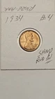 wheat penny 1934 SHARP RED BU 1934-P LOT #4 LINCOLN CENT GREAT UNC RED LUSTER
