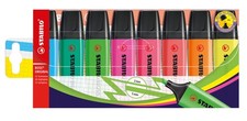 STABILO Highlighter BOSS ORIGINAL - Pack of 8 - Assorted Colors