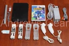 Nintendo Wii Console Black 2x controllers HDMI Sonic