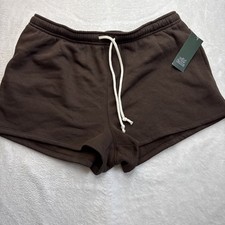 Wild Fable Women s Drawstring 2-Pocket Relaxed Short Brown Size L NWT 2325