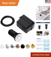 Universal Fit Garbage Disposal Air Switch - Long 3.5" Polished Stainless Steel