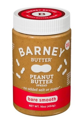 (2 Pack) Barney Butter Peanut Butter Bare Smooth, 16 Ounce | Natural | Fast Ship