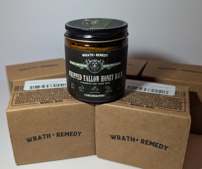 New Wrath & Remedy Handmade Whipped Organic Beef Tallow Skin - 4 OZ Eucalyptus