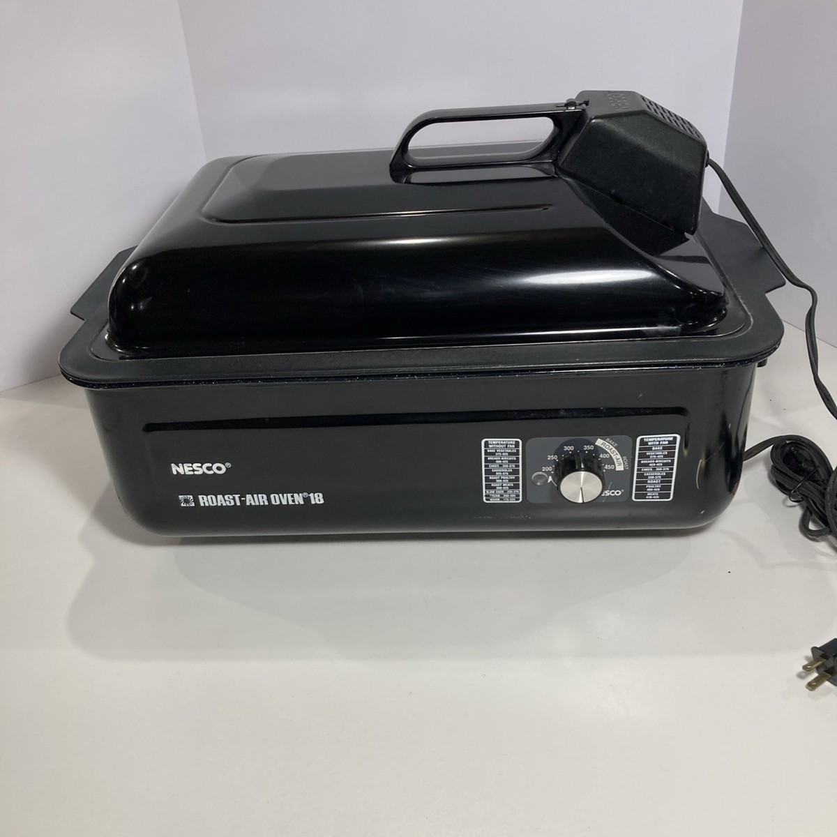 Nesco 4248-03 Roaster Air Oven 18 Qt. Black With Booklet | eBay