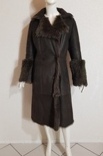 Strenesse  wunderschöner femininer kuscheliger Lammfell Mantel Leder Fell