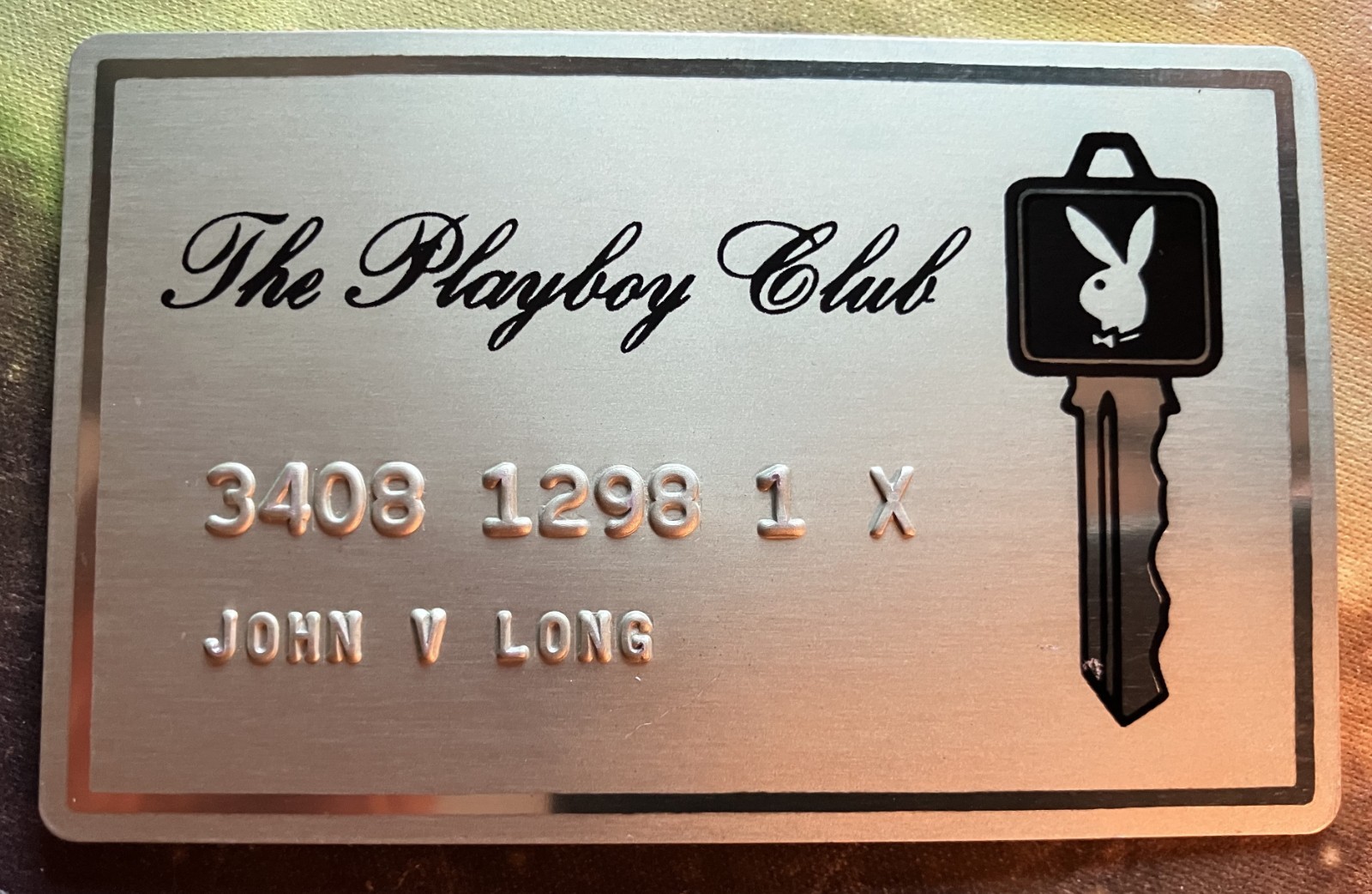 Vintage Playboy Club Executive Key Card Metal Gold Card in excellent condition.