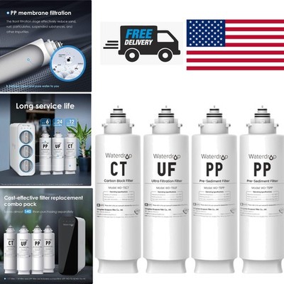 4 Pack Carbon Block and Ultrafiltration Water Filter for Clean Drinking Water