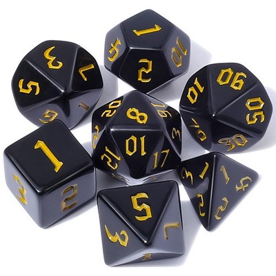 CiaraQ DND Polyhedral Dice Set with Dice Bag for Dungeons and Dragons RPG MTG...