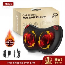 Electric 3D Kneading Heating Massage Cushion for Neck & Back - Perfect Gift