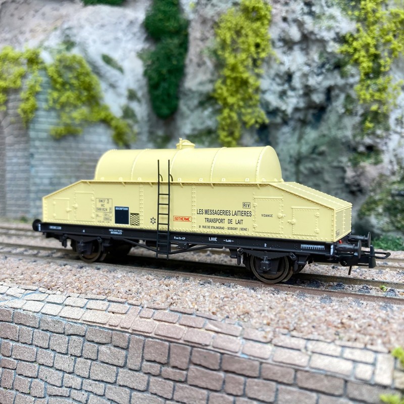 Wagon transport de lait Sncf Ep IIIcd HO train miniature 50006
