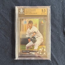 SHOHEI OHTANI 2017 Bowman Chrome Mega Box Prospects Refractor BGS 9.5